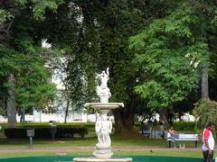 Sculpture at the Fountain in Praça da Liberdade in Belo Horizonte