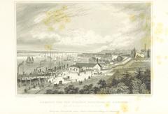 View from Elbhöhe Stintfang in Hamburg, 1844