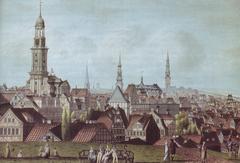 View of Hamburg from western Wall in 1811