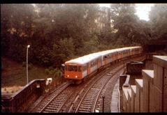 U-Bahn train DT 2 series at Stintfang in St. Pauli, Hamburg