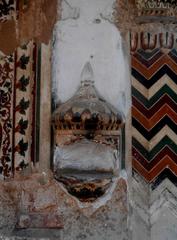 Faded 100-year-old tile work at Wazir Khan Mosque