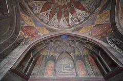 Inside artwork of Masjid Wazir Khan in Pakistan