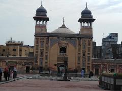 Inside view of the main gate of Wazir Khan Mosque