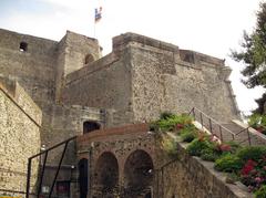 Castell Reial de Cotlliure with a bridge over the moat