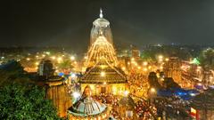 Light Decoration of Lingaraj Temple on 2024 Shivaratri