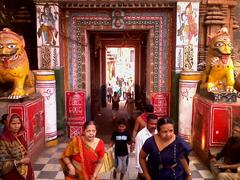 Lingaraj Temple entrance with intricate carvings in Bhubaneswar, India