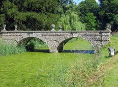 Bridge to an island in West Wycombe Park