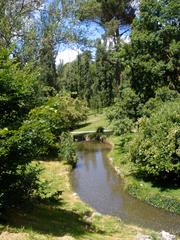 Parque del Oeste in Madrid with lush greenery and walkways