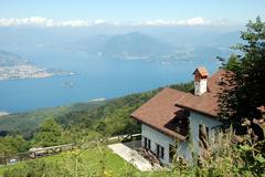 Monte Mottarone between Lago Maggiore and Ortasee above Stresa