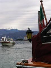 Boat in Stresa on Lake Maggiore, Italy