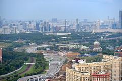 Press tour of the 'Nebo' residential complex on Michurinsky Prospect near Ramenki metro station.