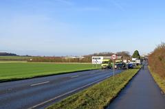 A collision on the A1307 road