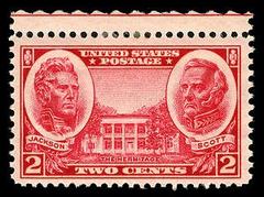 Hermitage Plantation Stamp featuring President Andrew Jackson's home