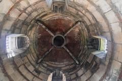 ceiling of Beyaert Tower in Brussels