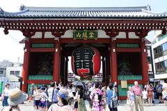 South view of Kaminari Gate in Asakusa, Tokyo