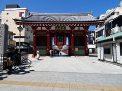 Kaminarimon Gate in Tokyo, Japan during COVID-19 state of emergency