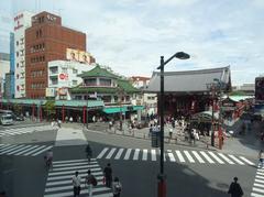 Kaminarimon intersection in Asakusa, Tokyo