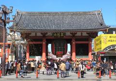 Kaminarimon Gate of Sensō-ji Temple in Asakusa, Tokyo