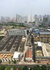 Aerial view of M50 Art District in Moganshan