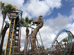 Busch Gardens Tampa Cobra's Curse roller coaster elevator lift