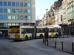 Van Hool AG500 bus at Place Rogier heading to Aalst