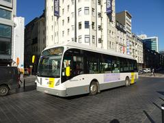 Van Hool NewA360 Hybrid bus at Rogier Square