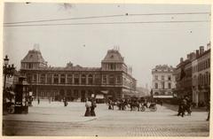 Ex Stazione di Bruxelles Nord Con La Place Rogier 1900