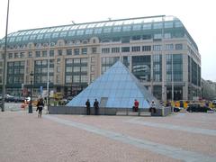 Place Charles Rogier in Brussels with glass pyramid, 2007