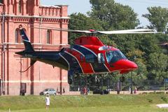 Agusta A-109E Power helicopter in flight