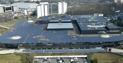 Trademart Brussels with solar panels on the roof