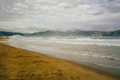 Golfo de Rosas Spain October 1990 panoramic view