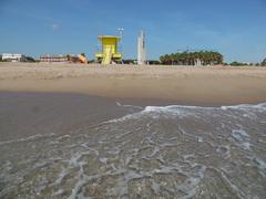 Lifeguard kiosk on Castelldefels beach