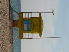 lifeguard kiosk on Castelldefels beach