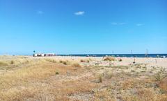 Platja del Baixador beach in Castelldefels