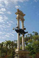 Monument to Columbus in Murillo Gardens, Seville