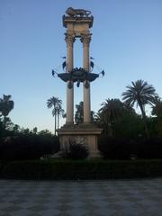 Monumento a Colón in Jardines de Murillo in Seville, west side