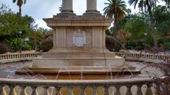 Escudo de los Reyes Católicos on Monumento a Cristóbal Colón in Sevilla