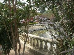 Fountain beneath the monument to Christopher Columbus in Seville