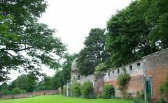 Dunmore Park Pineapple House in the center of the walled garden