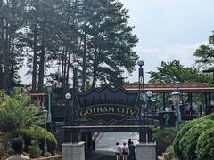 Gotham City entrance archway at Six Flags Over Georgia