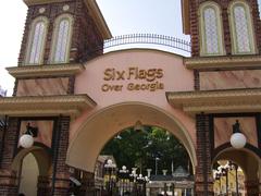 Entrance of Six Flags over Georgia theme park