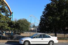 Six Flags closed gate during off-season