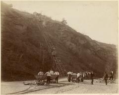 Hydraulic inclined plane built in 1881 by E. Merle d'Aubigne in Genève ville