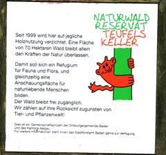 Infotafle Naturwaldreservat Tüfels-Chäller