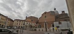 exterior view of the Duomo di Padova with its distinctive architecture and bell towers