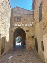 ancient walls of Fiorenzuola di Focara in Pesaro