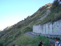 Winding road to the beach in Fiorenzuola di Focara