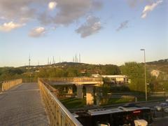 landscape view of Çamlıca with a mix of urban and natural scenery