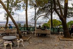 Çamlıca Hill public park with panoramic view in Istanbul