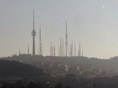 Çamlıca TRT Television Tower with steel communications masts on Çamlıca Hill